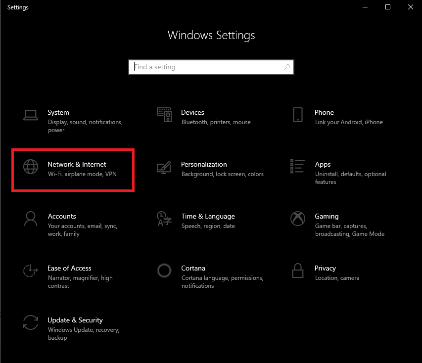 Windows Settings
